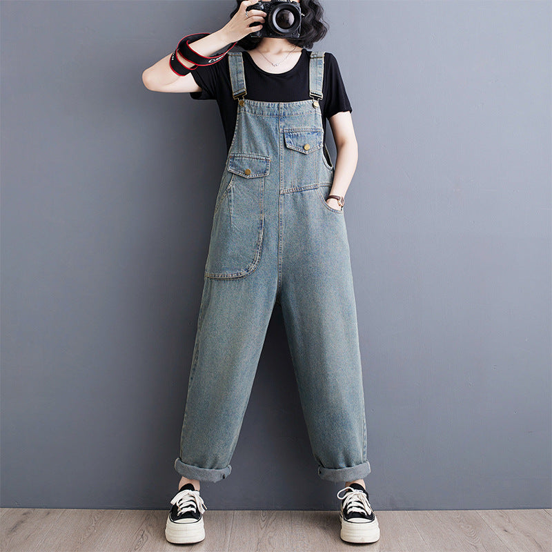 Spring Summer Vintage Jeans Jumpsuits