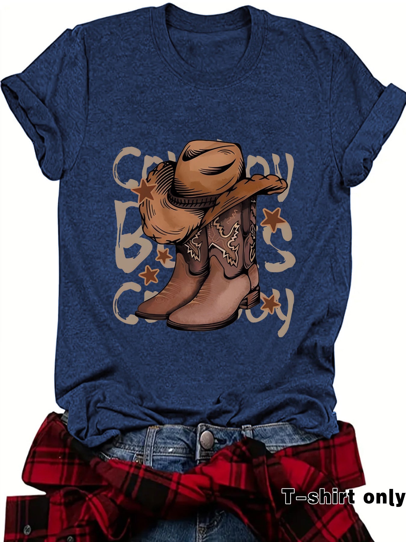 Cowboy boots top women's T-shirt