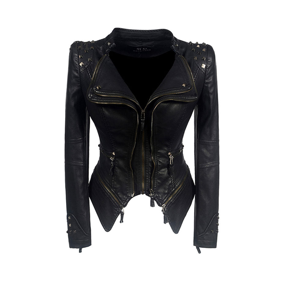 Jacket Women Faux Leather