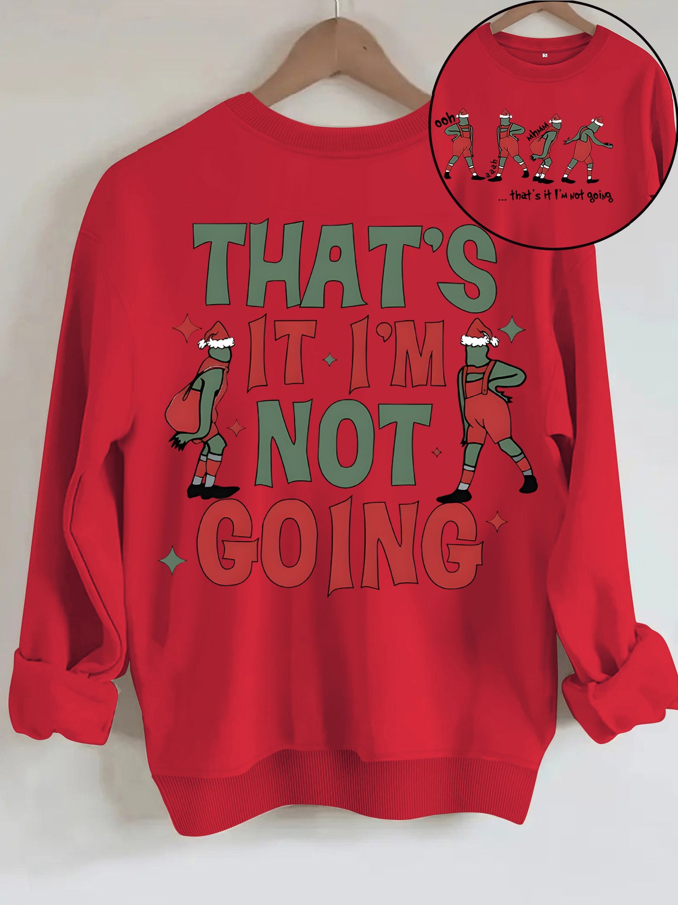 Cartoon Grinch printed hoodie