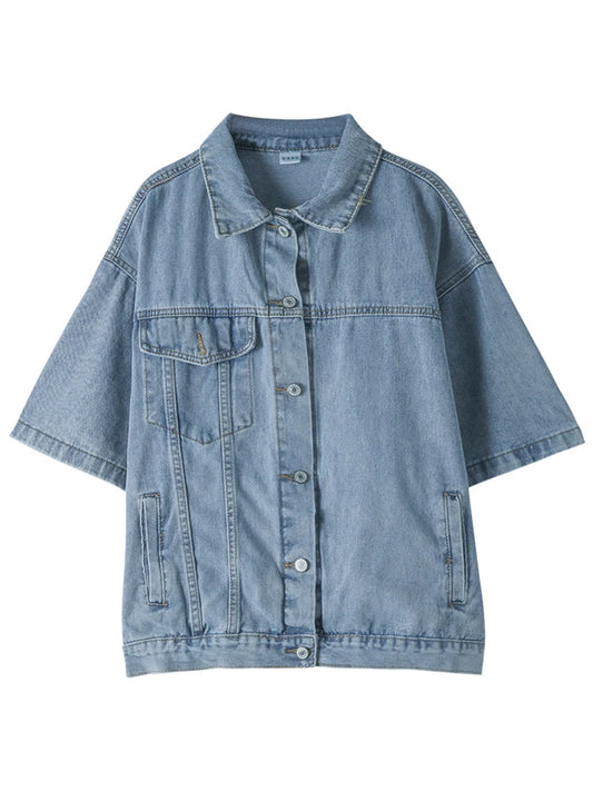 Half Sleeve Denim Jacket