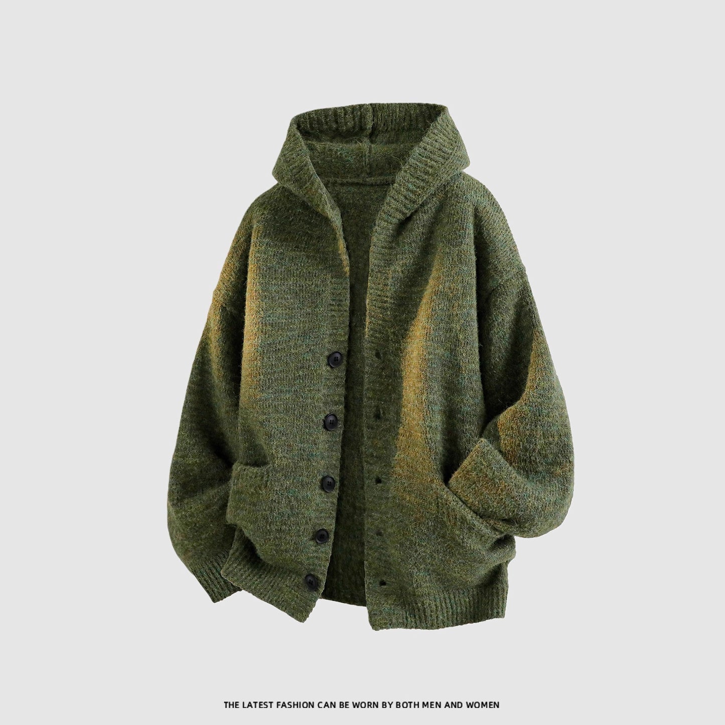 Casual Hooded Knit Sweater Coat