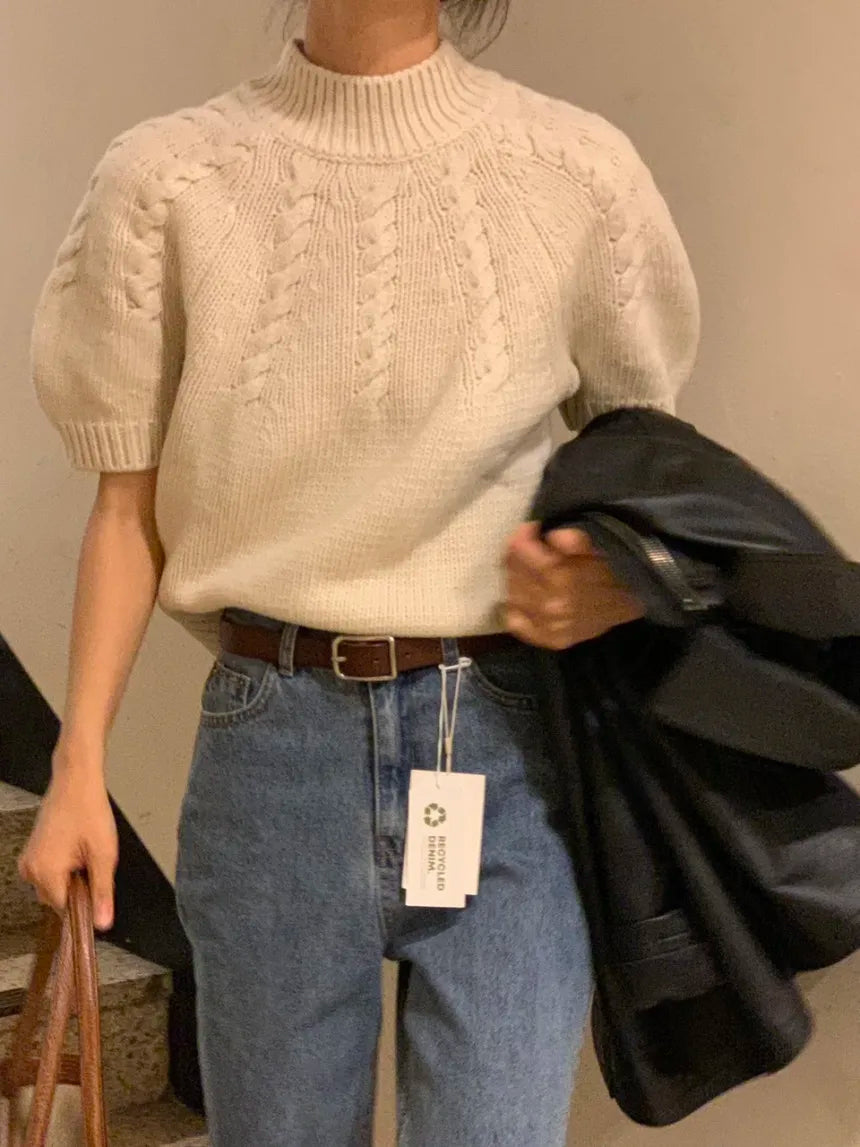 Stand Collar Sweater Pullover