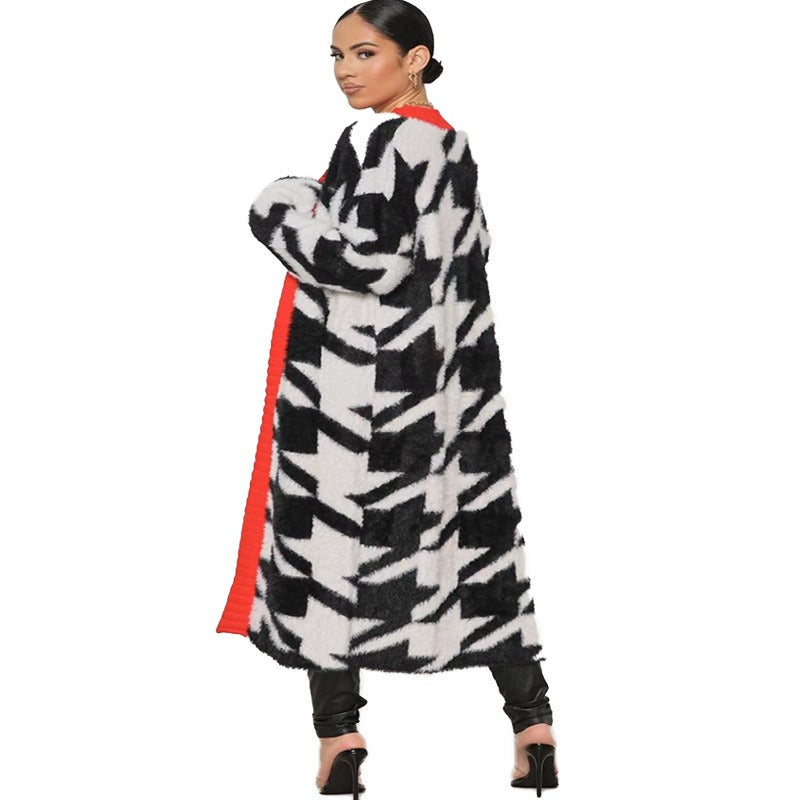 Thick Warm Full Sleeve Cardigans Female Loose Sweater Coats