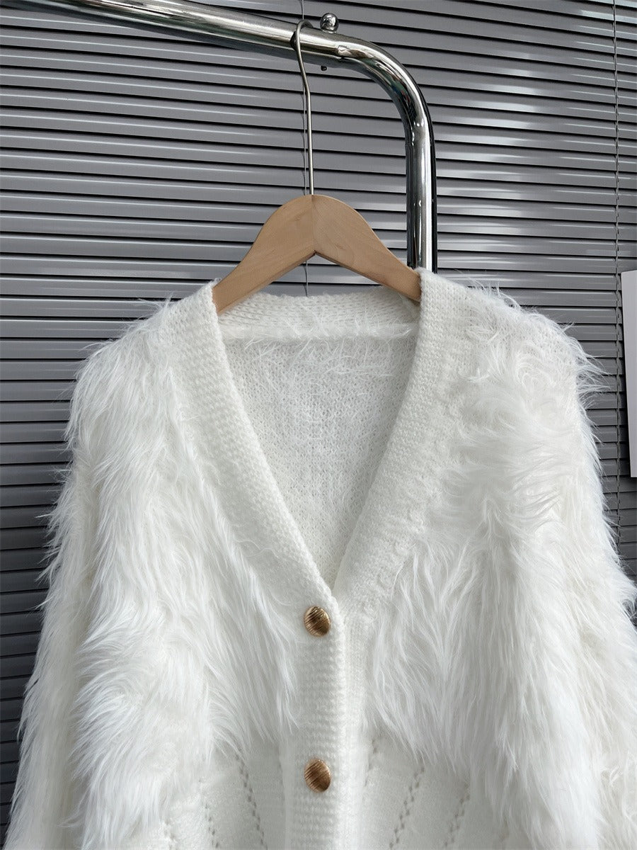 Women Sweater Spring Winter Loose Mink Fleece