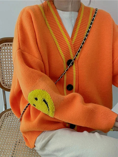 Women Oversized Thick Loose Knitted Cardigan