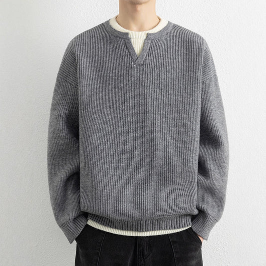 Faux Two-Piece Sweater