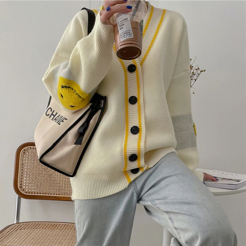Women Oversized Thick Loose Knitted Cardigan