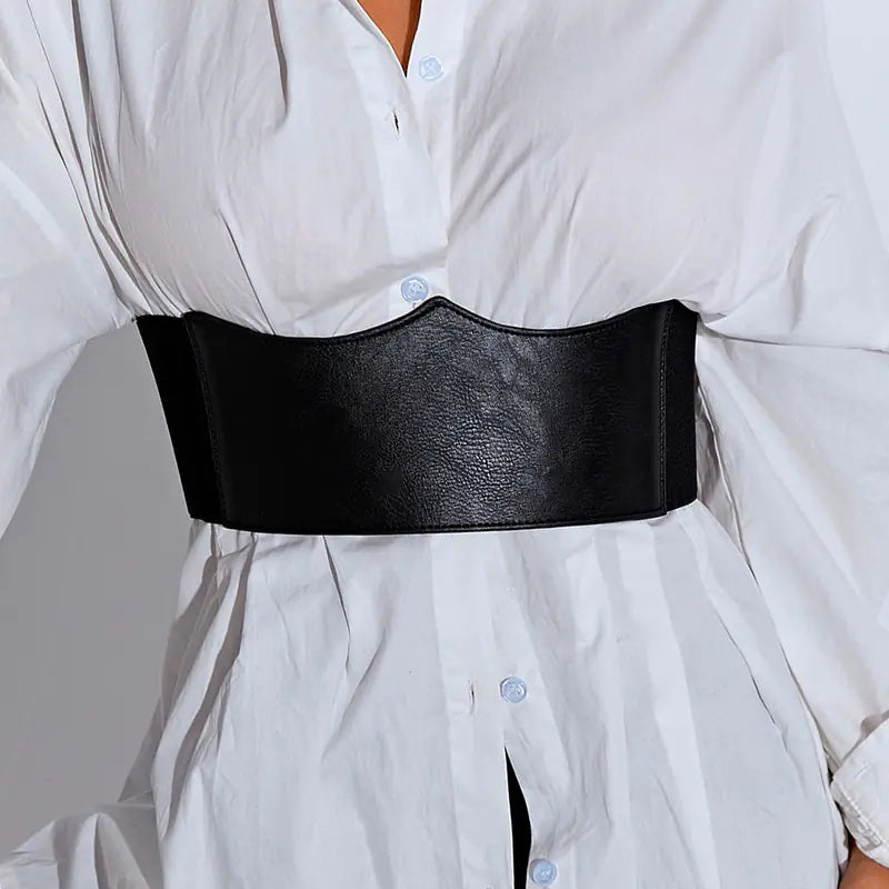 Fashionable Women's PU Leather Waist Belt for Dresses