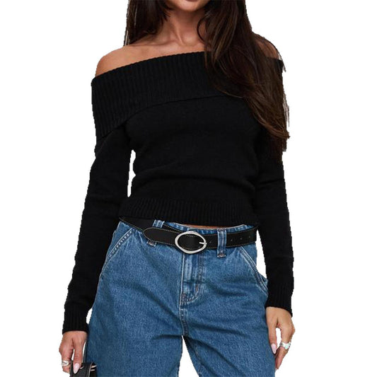 Long Sleeve Sweater Women's Knitted Clothing
