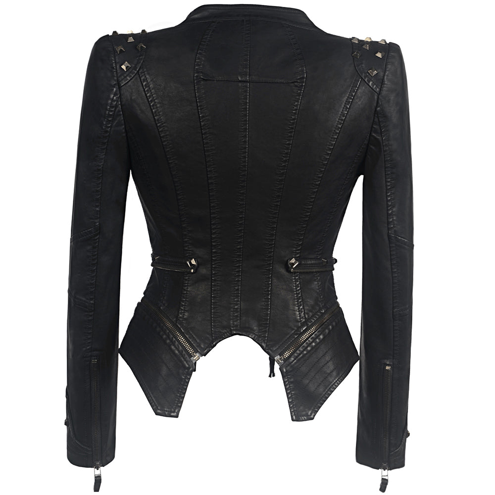 Jacket Women Faux Leather