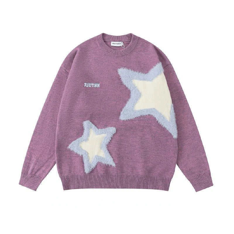 Star Flocked Sweater