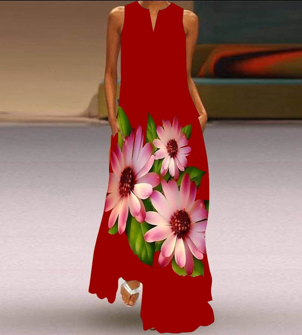 Sleeveless Long Dress