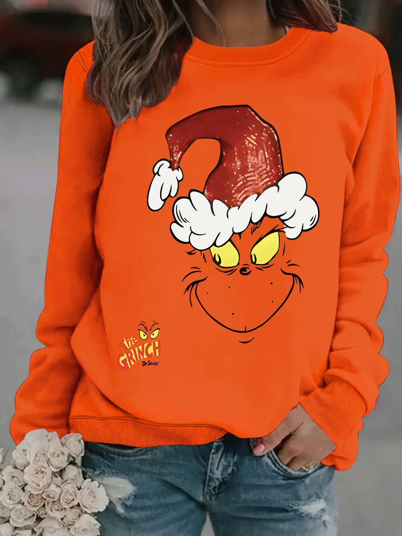 Cartoon Grinch Christmas Jumper
