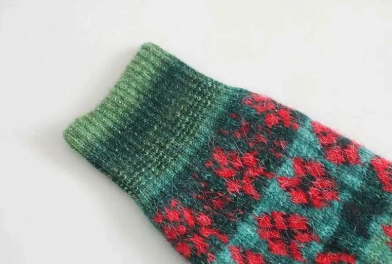 Vintage Square Collar Contrast Colour Flower Print Sweater