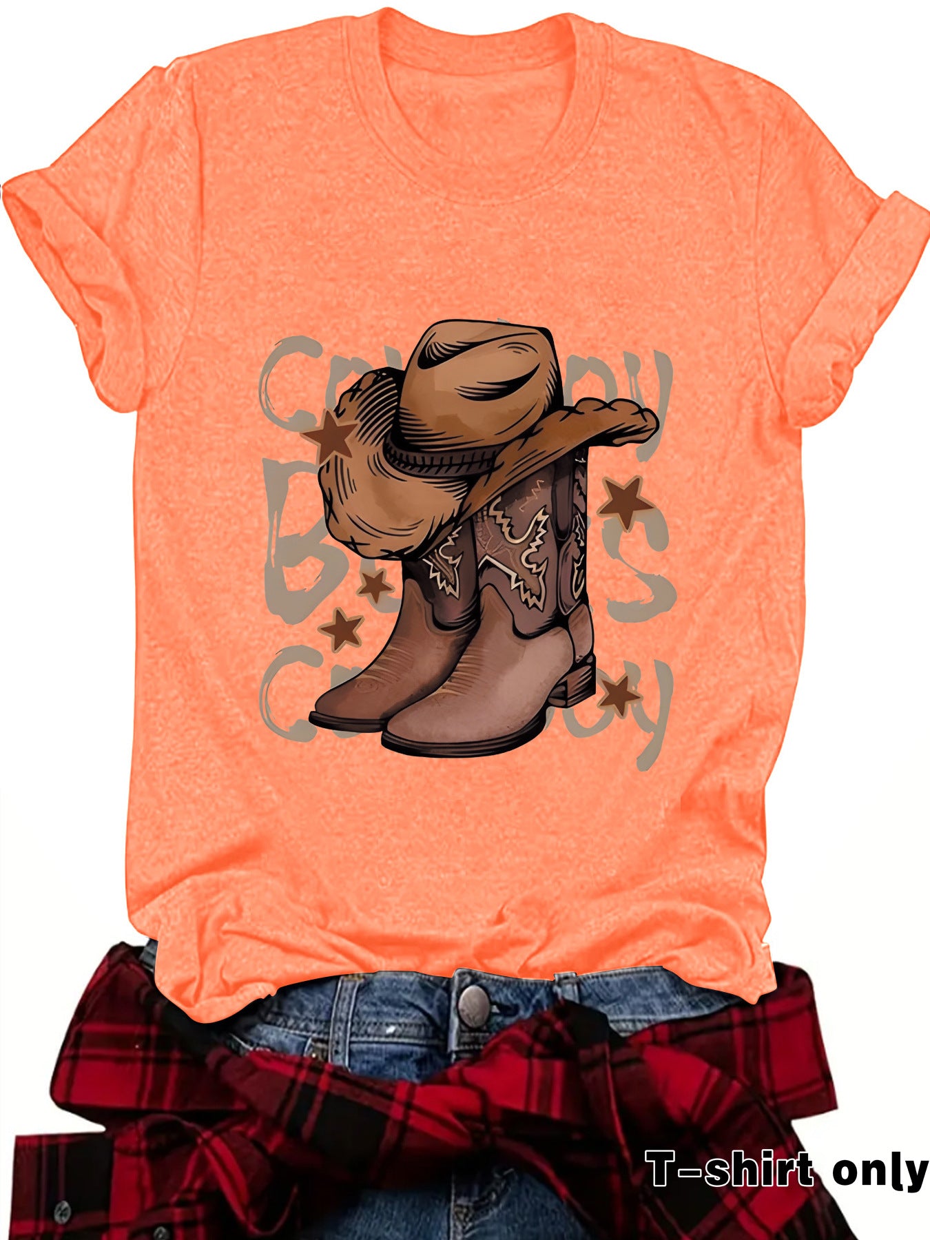 Cowboy boots top women's T-shirt