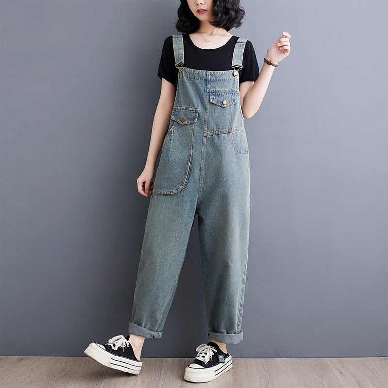 Spring Summer Vintage Jeans Jumpsuits