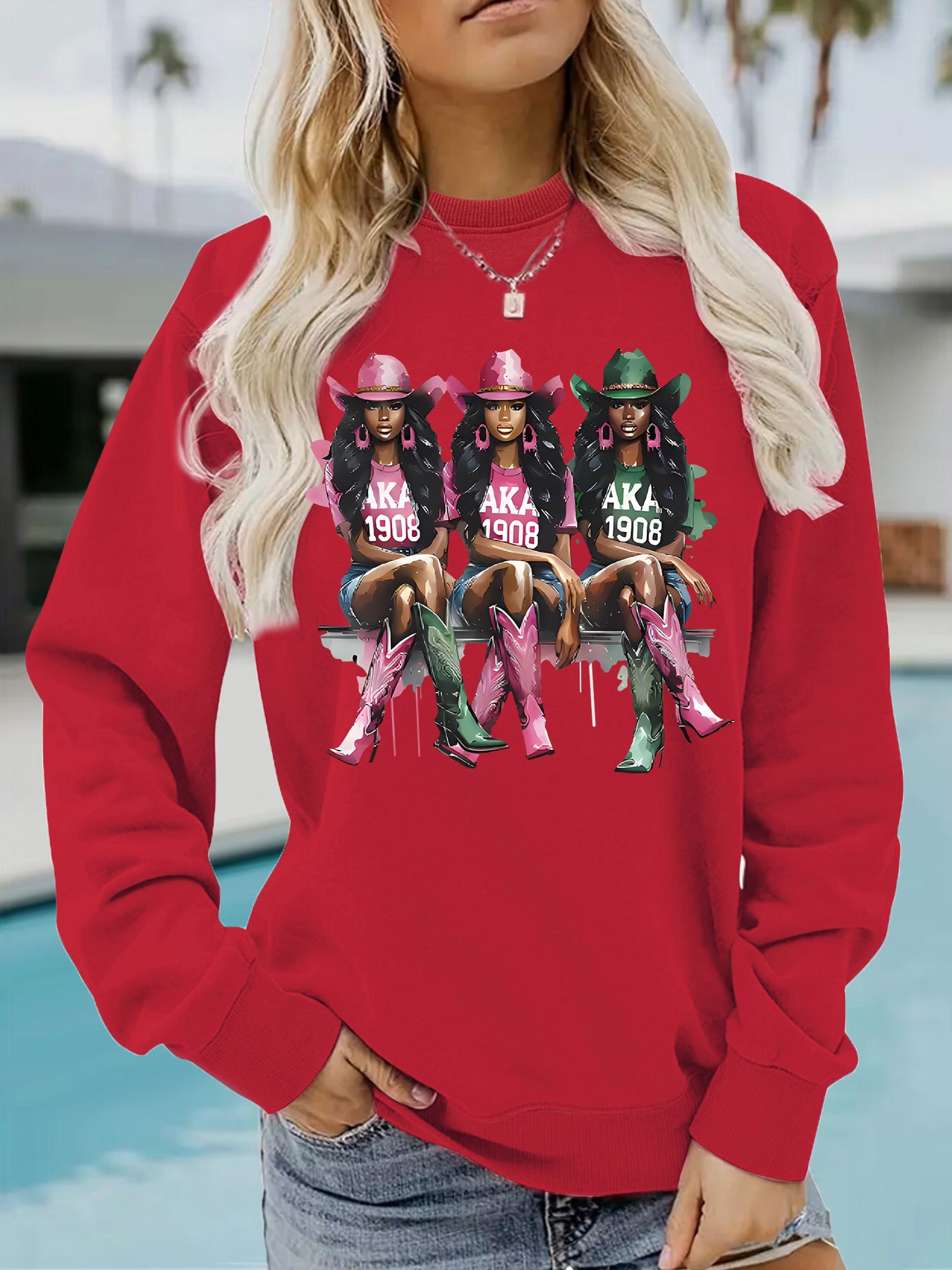 Cartoon Cowboy Girl Hoodie