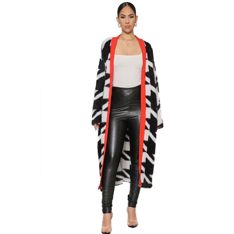 Thick Warm Full Sleeve Cardigans Female Loose Sweater Coats