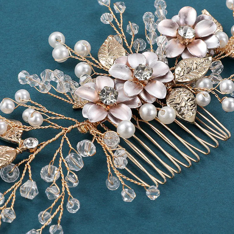Handcrafted Pearl Bridal Hair Accessories for Dresses