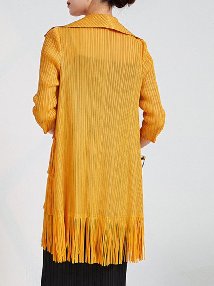 Pleated Trench Coat