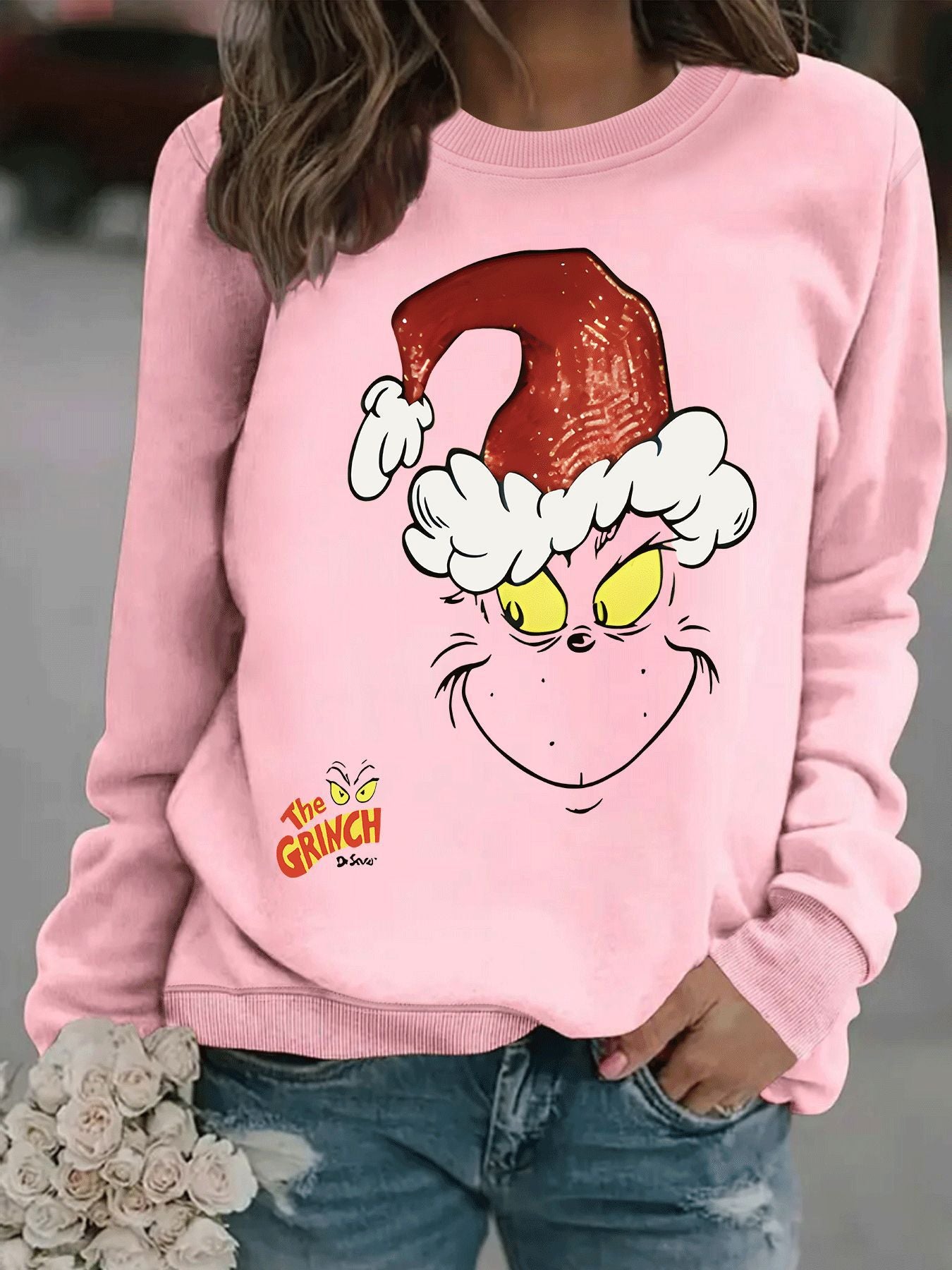 Cartoon Grinch Christmas Jumper