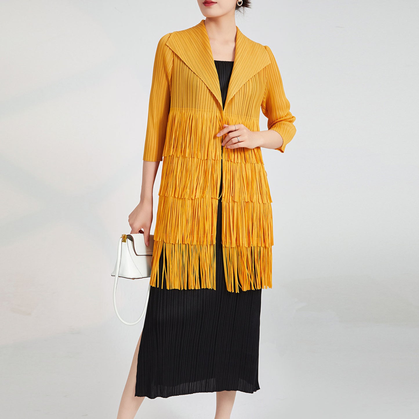 Pleated Trench Coat