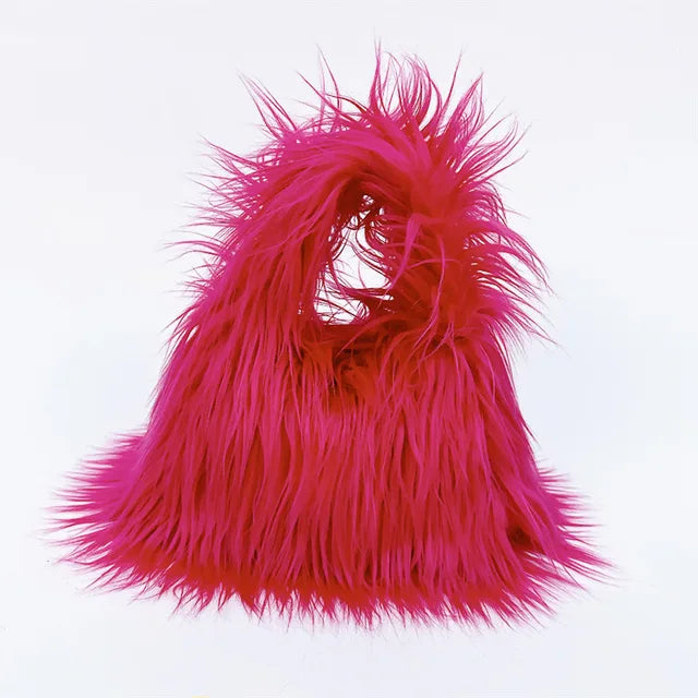Fashion Faux Fur Women Shoulder Bags
