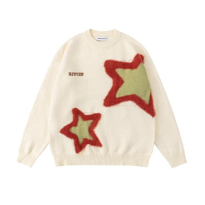 Star Flocked Sweater