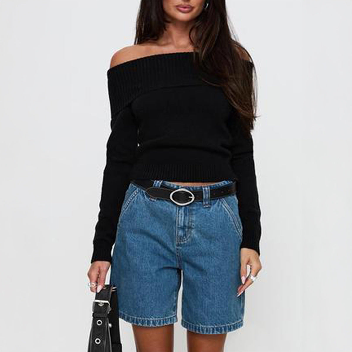 Long Sleeve Sweater Women's Knitted Clothing