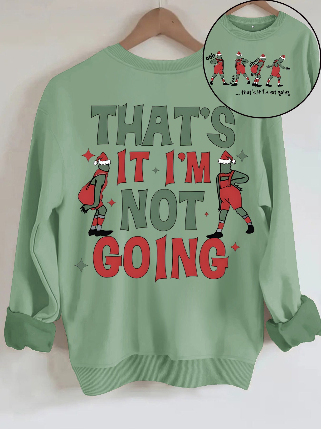 Cartoon Grinch printed hoodie