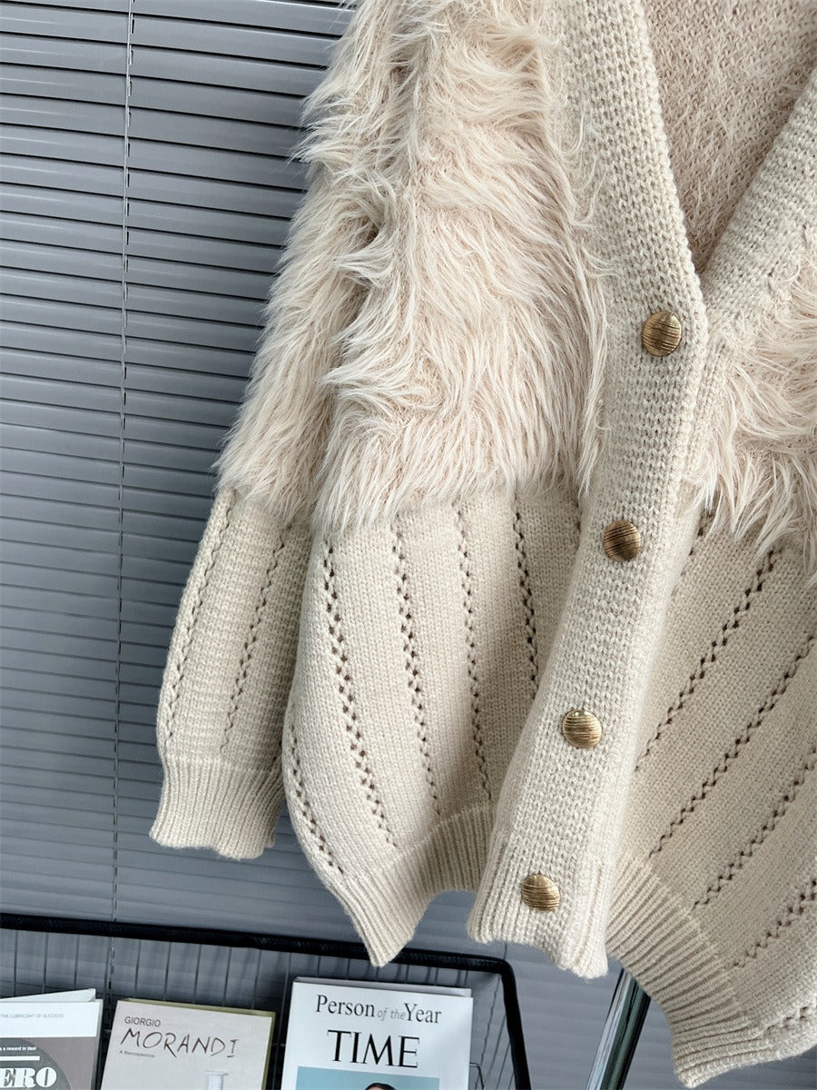 Women Sweater Spring Winter Loose Mink Fleece
