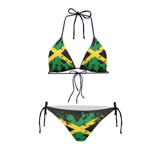 Jamaica Bloom High-Waisted Bikini Set