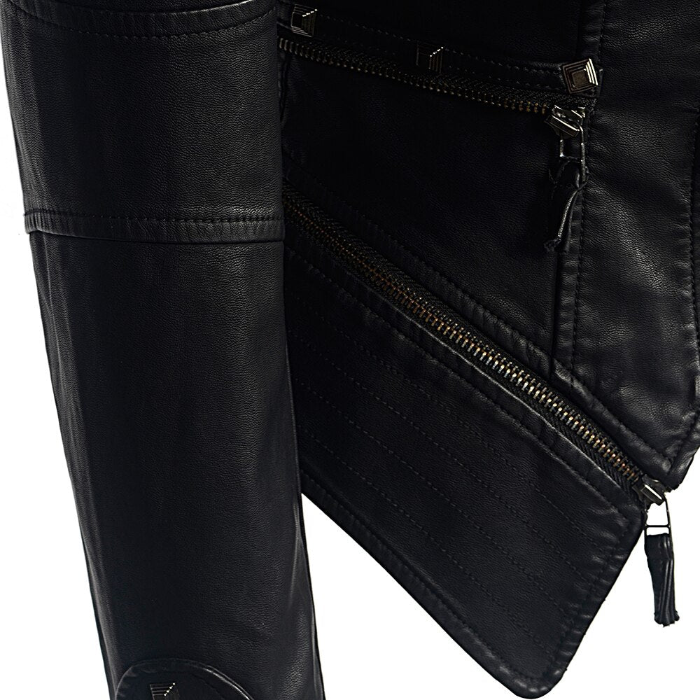 Jacket Women Faux Leather