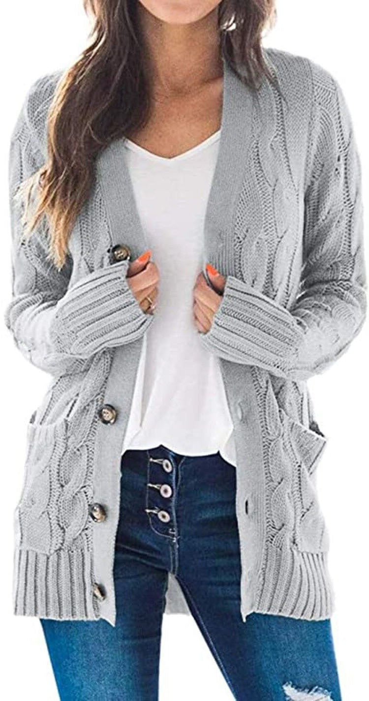 Women's  mid length cardigan