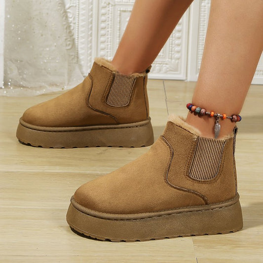 Women Short Plush Warm Snow Boots