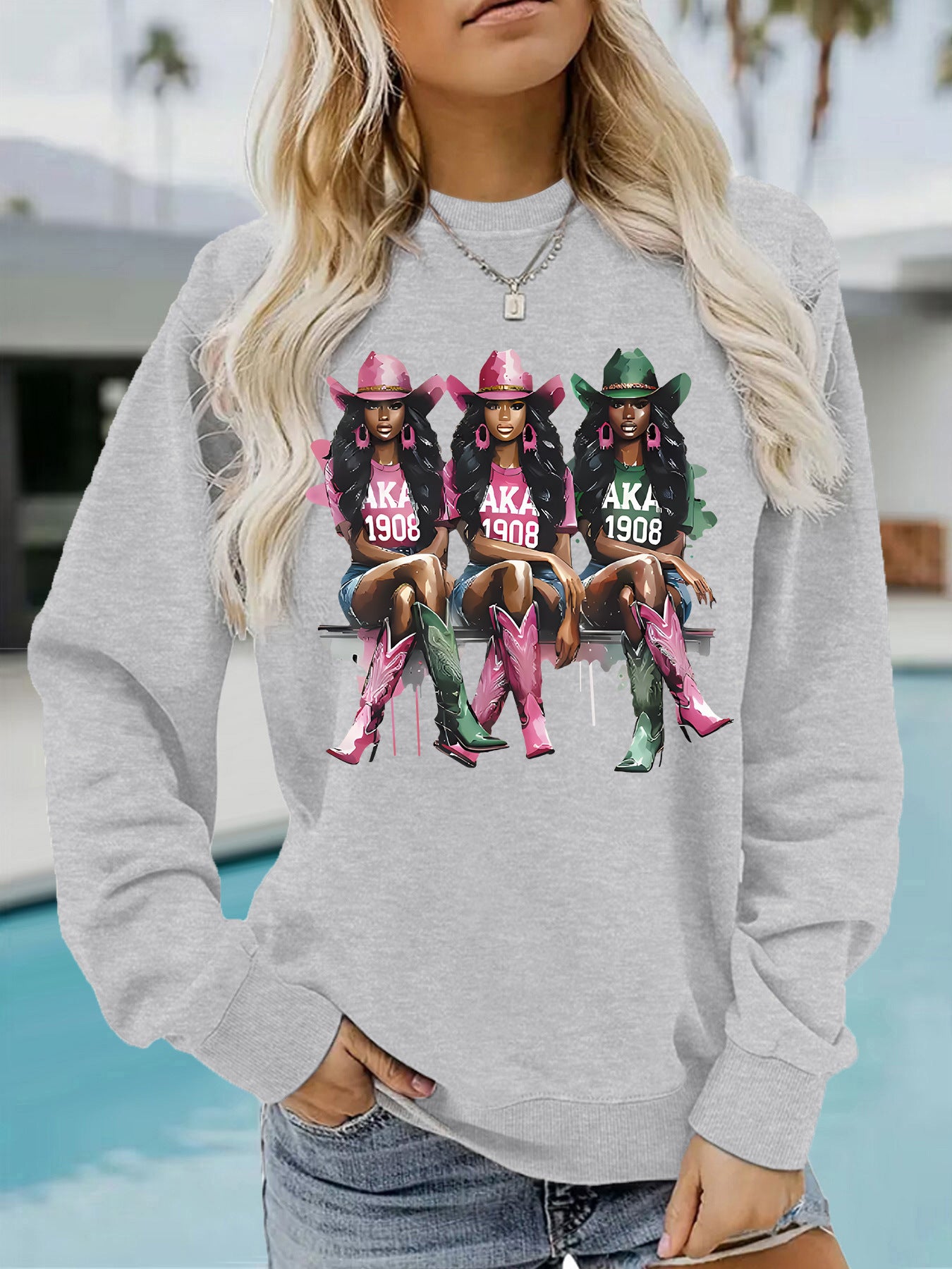 Cartoon Cowboy Girl Hoodie