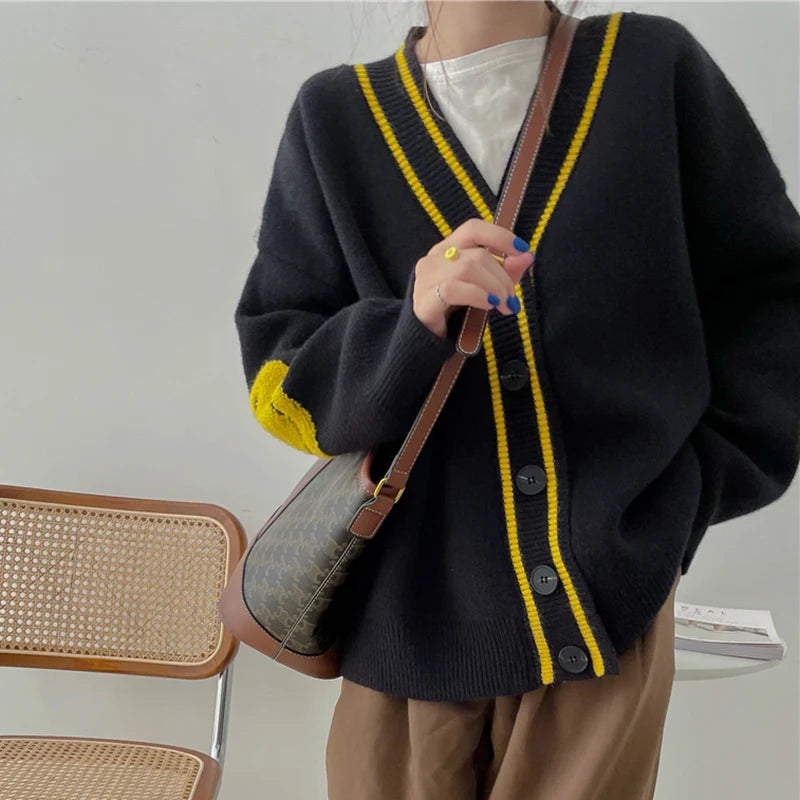 Women Oversized Thick Loose Knitted Cardigan