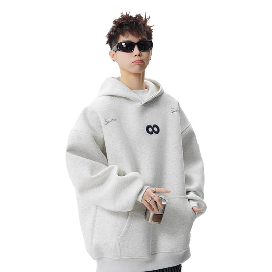 Heavyweight Vintage Letter Embroidery Hoodie