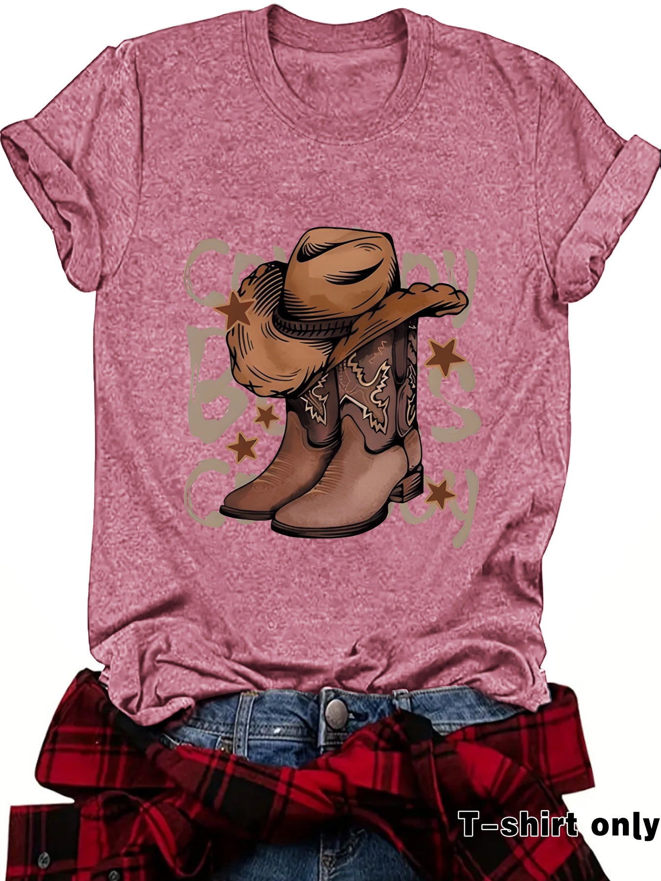 Cowboy boots top women's T-shirt
