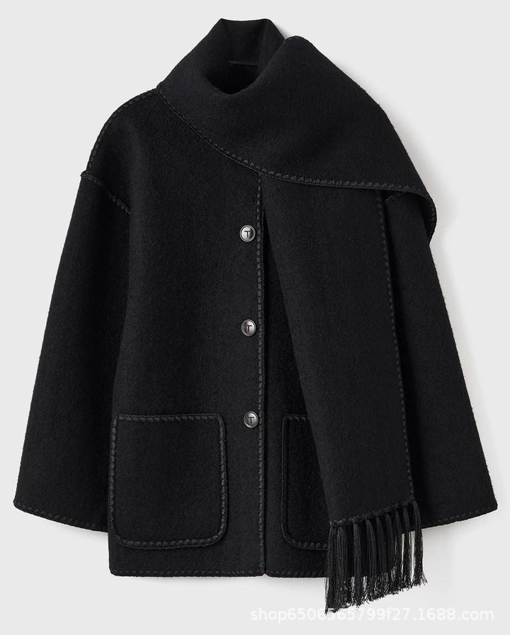 Warm Coats With Scarf