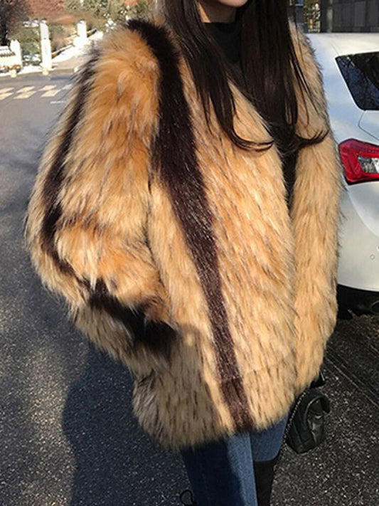 Fashion Women's Faux Fur Coat
