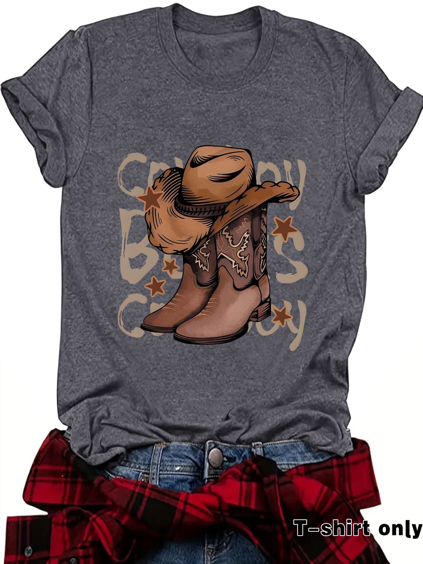 Cowboy boots top women's T-shirt