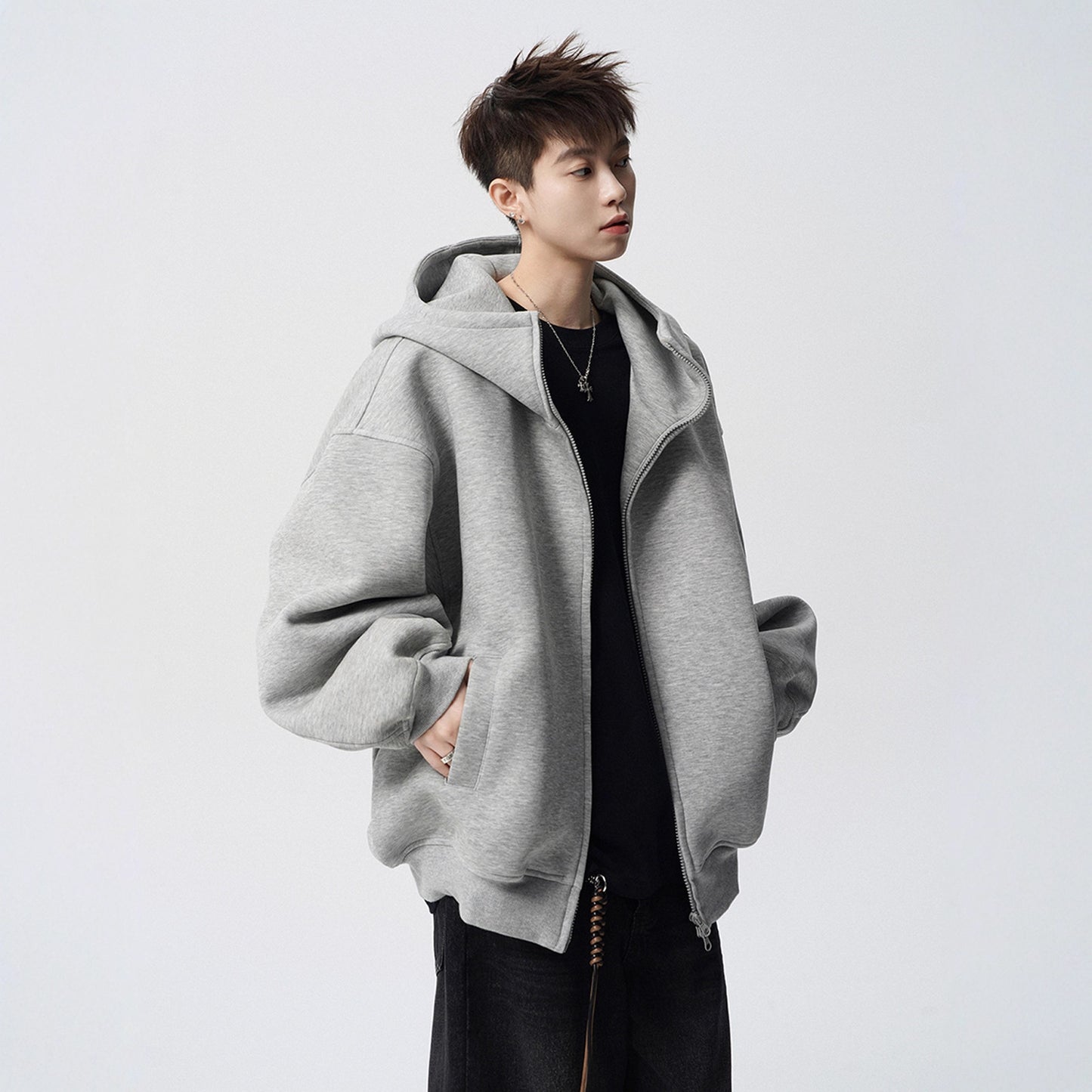 Style Heavyweight Hoodie for Men Casual Streetwear