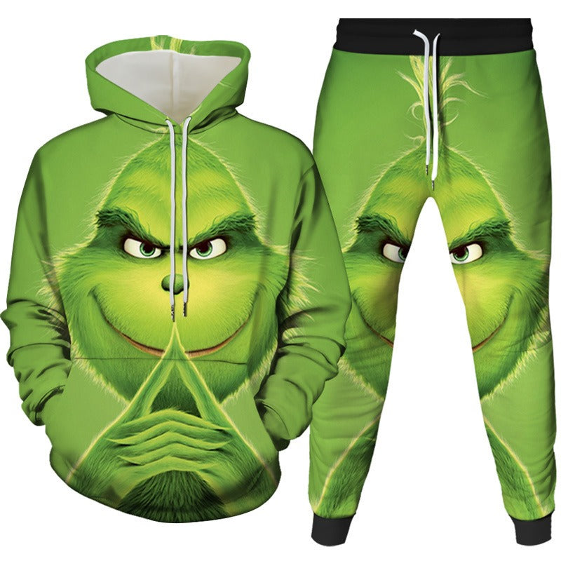Fur Monster Grinch Two-piece Sweater
