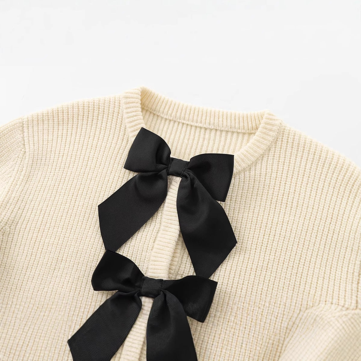 Bow Tie Knit Cardigan