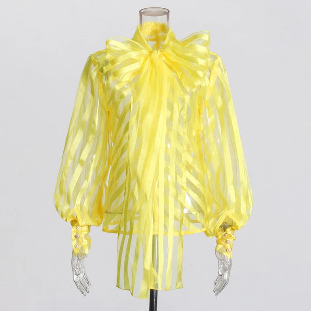Versatile lace up bow top for women's clothing
