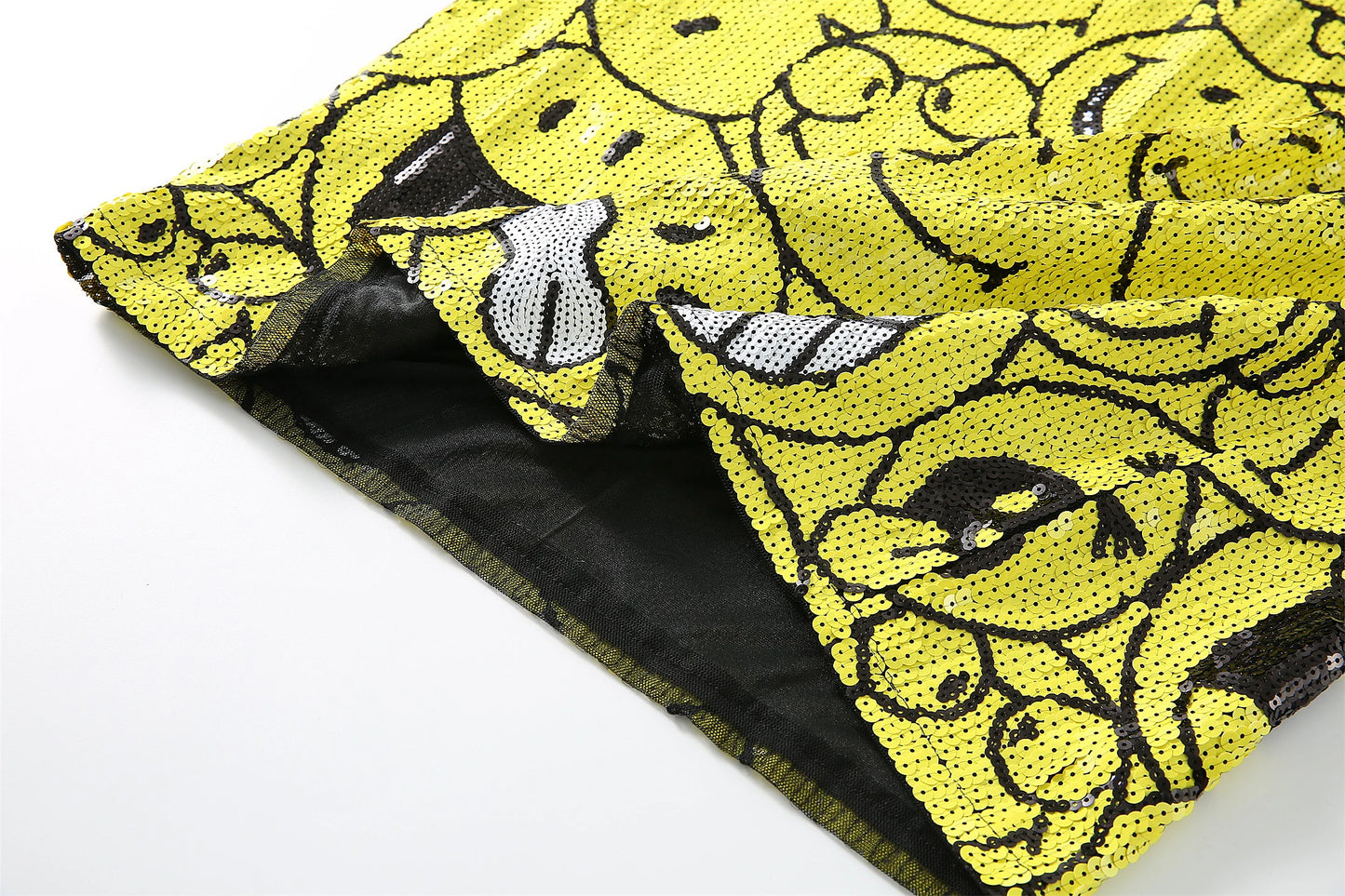 Summer High Quality Female Print Short Sleeve Sequin Streetwear