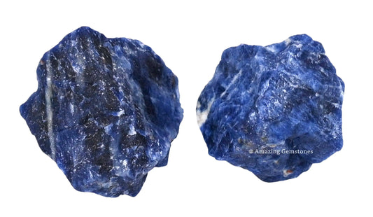 Sodalite Healing Rough Stones 1lb - Raw Crystals for Balance