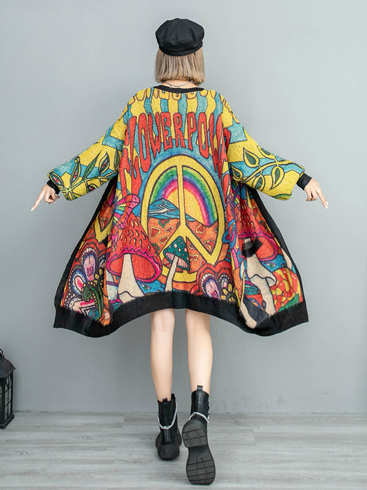 Fashion Contrast Colour Coat